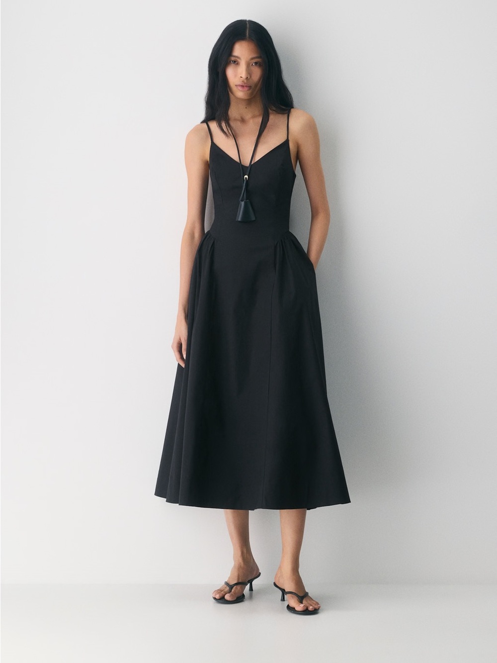Aritzia Wilfred Technique Poplin Cami Dress